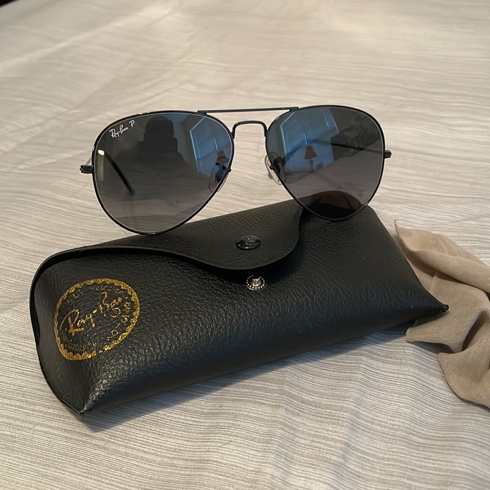 Ray Ban Aviators 58mm Black